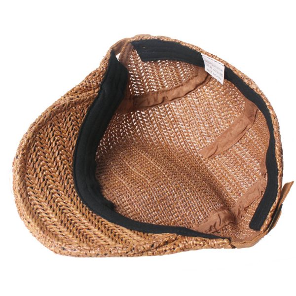 Men Flat Cap Breathable Summer Newsboy Hat - Image 5