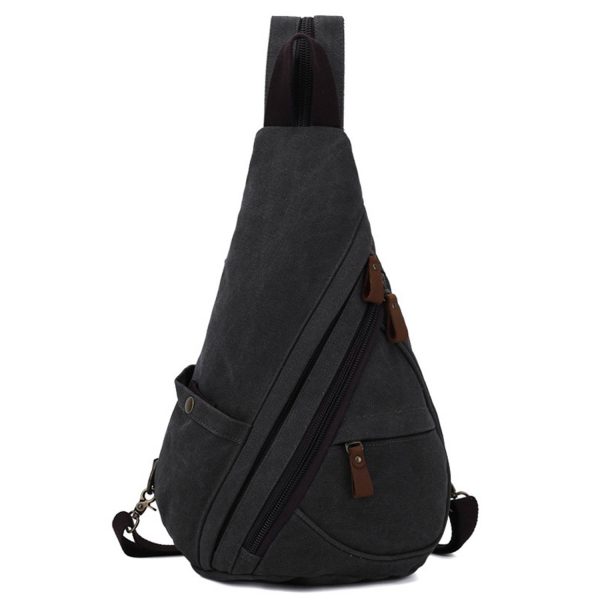 Canvas Small Crossbody Backpack Casual Daypack for Men Women - Image 4