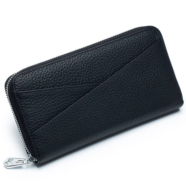 Genuine Leather Stylish accordion card pocket wallet - Image 3