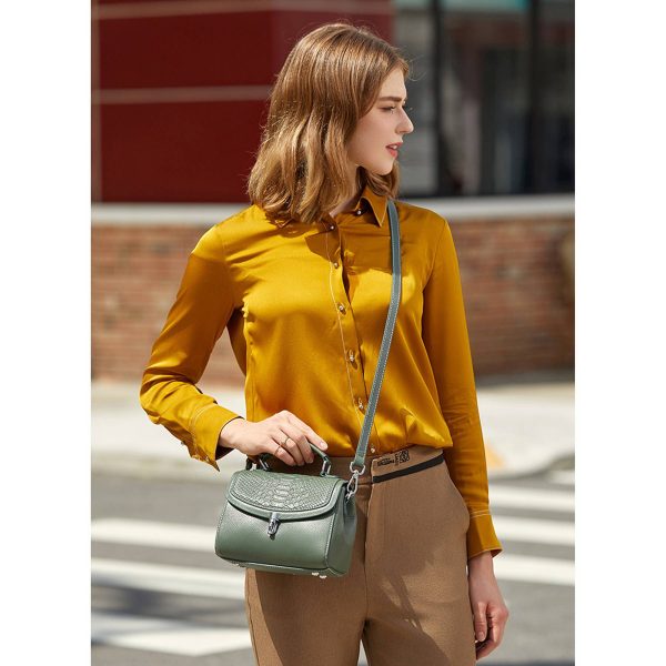Genuine Leather Casual shoulder cross-body women's bag - Image 4