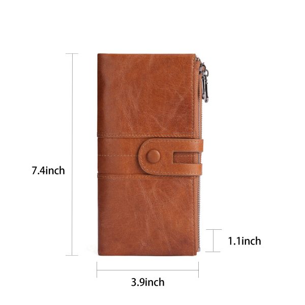 Large Leather Women Wallet - Image 9