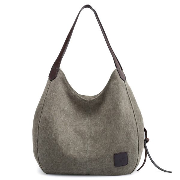 Canvas Women's Multi-pocket Tote Bag - Image 8