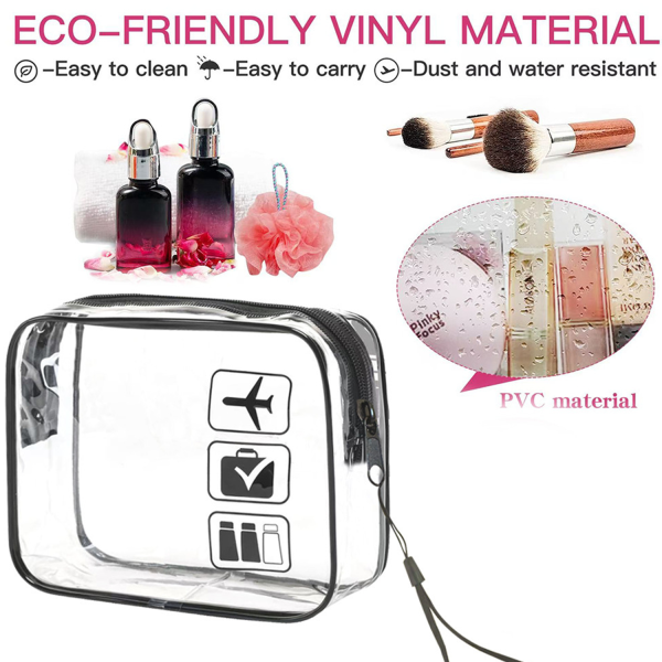 Waterproof PVC Travel Cosmetic Bag for Women - Image 4