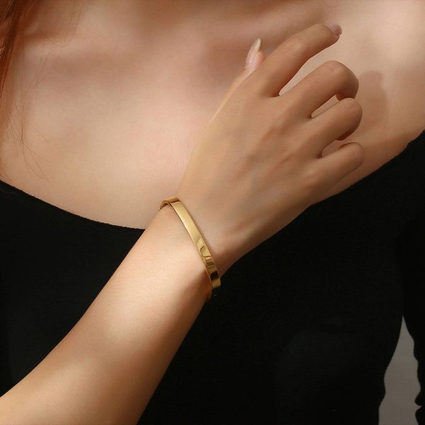 Square titanium steel bracelet - Image 5