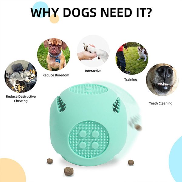 Silicone Best dice Dental Chew Dog Toy - Image 4