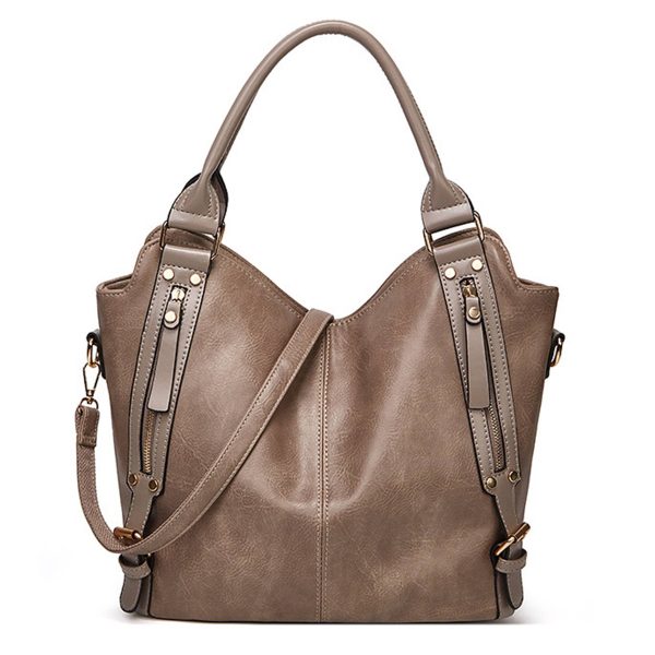 PU Leather Large Purse Tote Bag for Women - Image 2