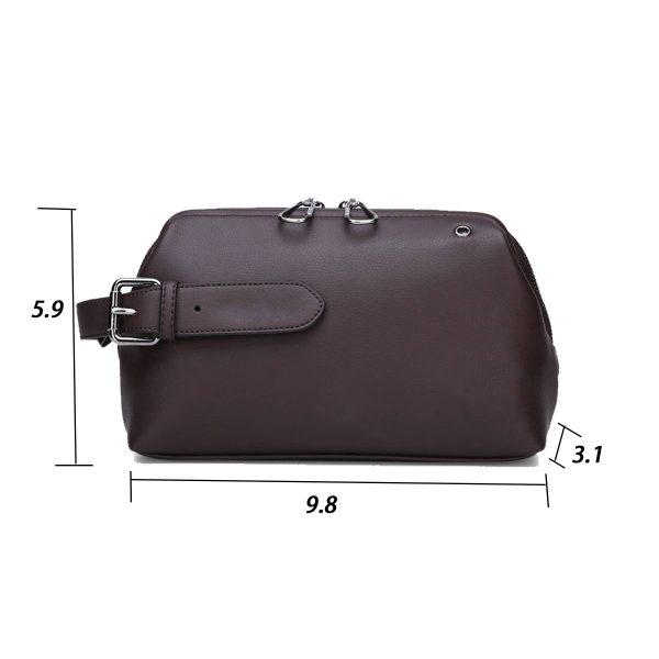 PU Men's large capacity soft leather handbag wallet - Image 4