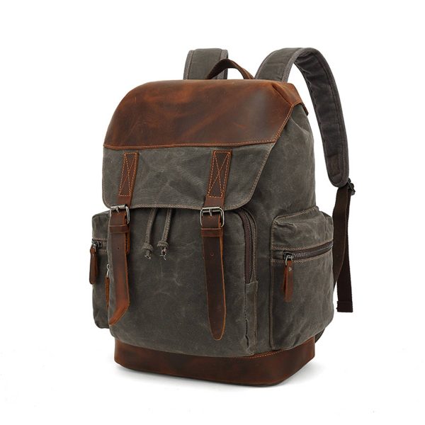 Large Vintage Canvas Backpack for Men