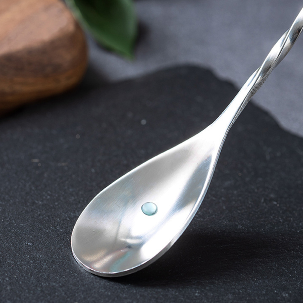 Stainless Steel Bar Spoon w/Spiral Handle for Mixing Drinks - Image 6