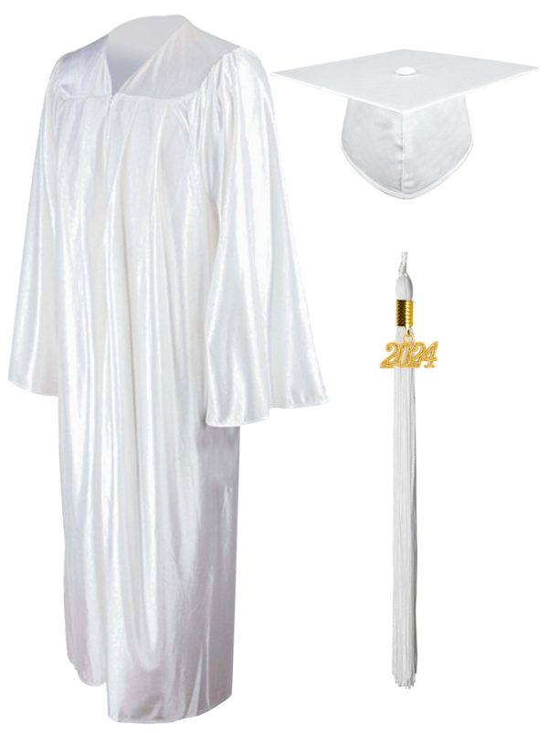 Shiny Graduation Gown Cap Tassel Set - Image 9