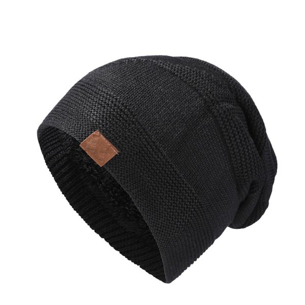 Solid Color Beanie Winter Warm Knitted Hat - Image 2