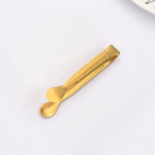 Thickened 304 stainless steel Gold Tongs