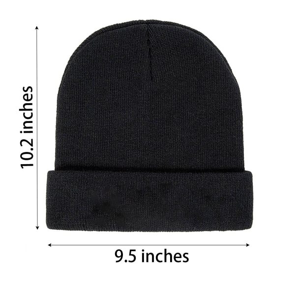 Autumn/Winter Fashion Embroidered Knitted Hat - Image 4