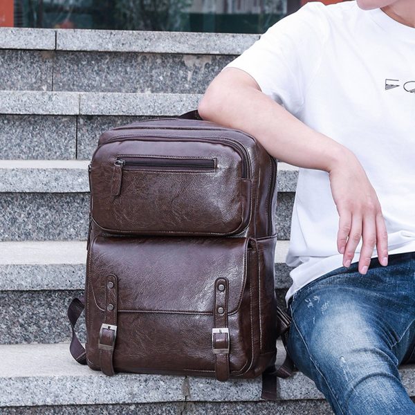 PU Fashion Travel Waterproof Laptop Bag - Image 3
