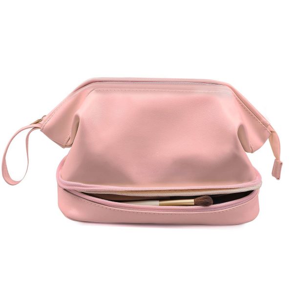PU Leather Large Capacity Travel Cosmetic Bag for Women - Image 4