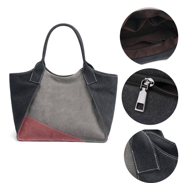 Popularity Canvas Ladies Handbag Tote Bag - Image 4