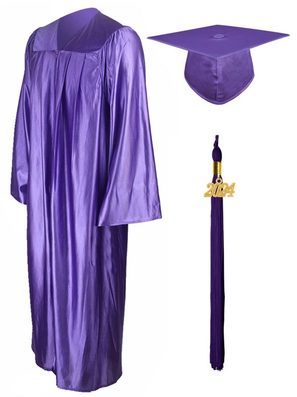 Shiny Graduation Gown Cap Tassel Set - Image 10