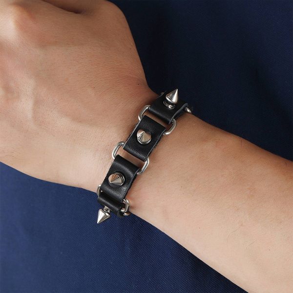 PU Punk statement accessory bracelet - Image 4