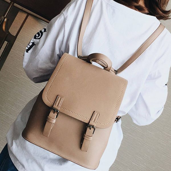 PU Leather Stylish Small Backpack Bag for Women - Image 4