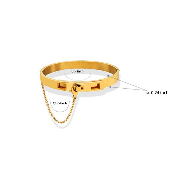 Titanium steel chain tassel buckle bracelet - Image 3