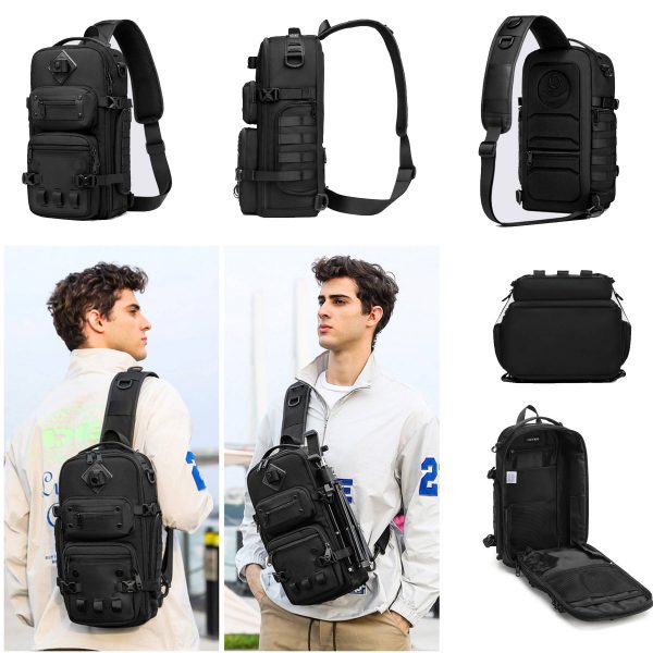Oxford Sling Backpack Large Capacity Shoulder Crossbody Bags - Image 6