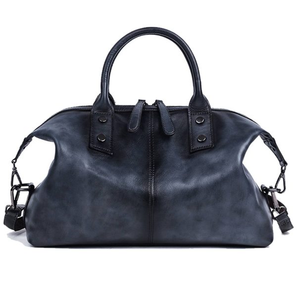 Genuine Leather Tote Handbag Cross-body Bag - Image 3