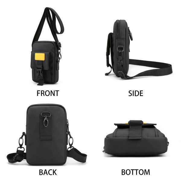 Nylon waterproof shoulder cross-body bag - Image 4