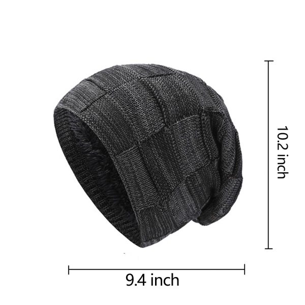 Men Lined Knit Warm Thick Binie Hat - Image 18