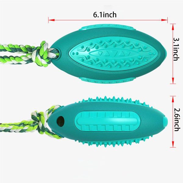 Tpr Puzzle Treat Dog Toys Blue Green Yellow - Image 5
