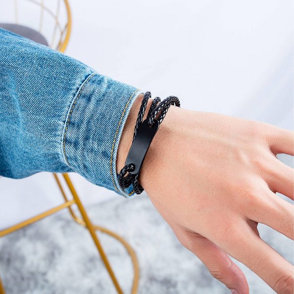 PU engraved bracelet - Image 3