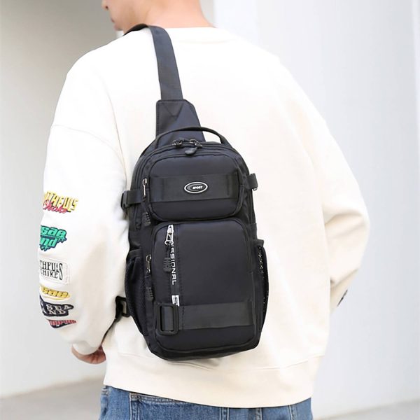Multi-Pocket Men'S Waterproof Chest Bag