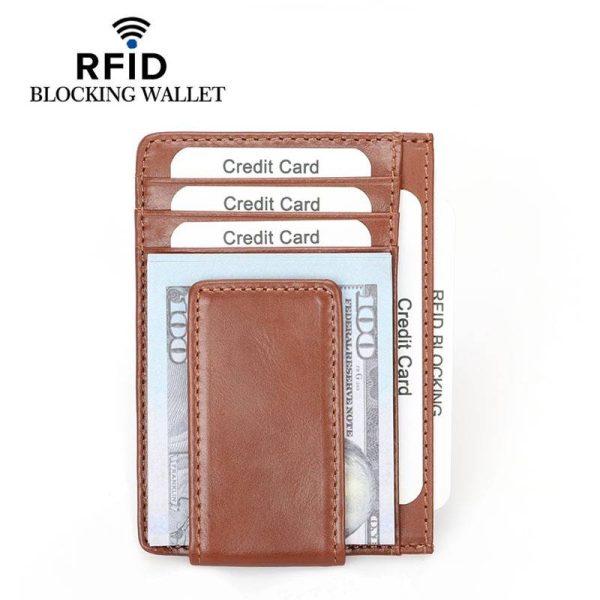 Genuine Leather RFID Blocking Wallet