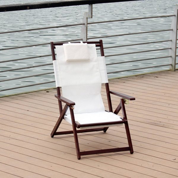Outdoor solid wood folding chair - Image 2
