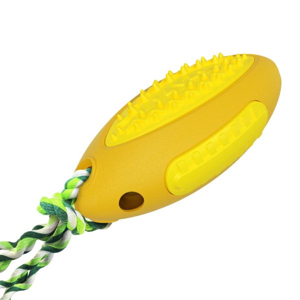Tpr Puzzle Treat Dog Toys Blue Green Yellow - Image 3