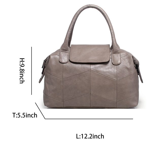 Genuine Leather Crossbody Satchel Handbags - Image 4
