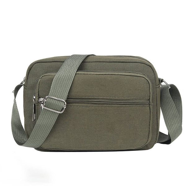 Vintage-Inspired Retro Canvas Crossbody Bag - Image 2