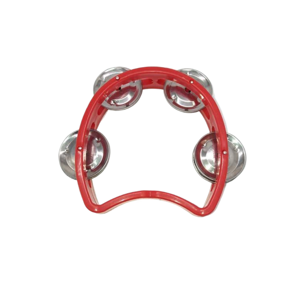 Kids' Plastic Tambourine Toy w/ 4 Bells for Fun