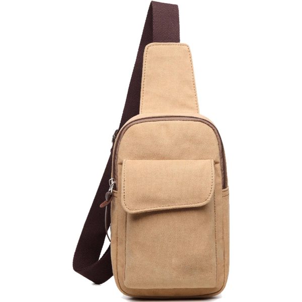 Canvas Crossbody Backpack for Women & Men Chest Bag - Image 3