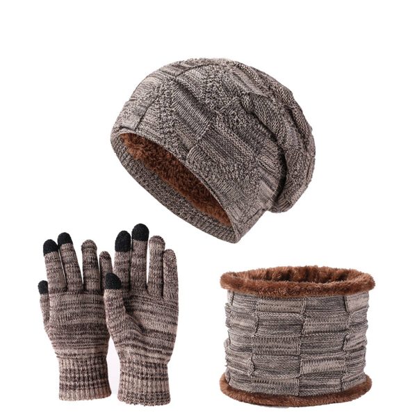 Winter Beanie Hat Scarf and Touch Screen Gloves Set - Image 7