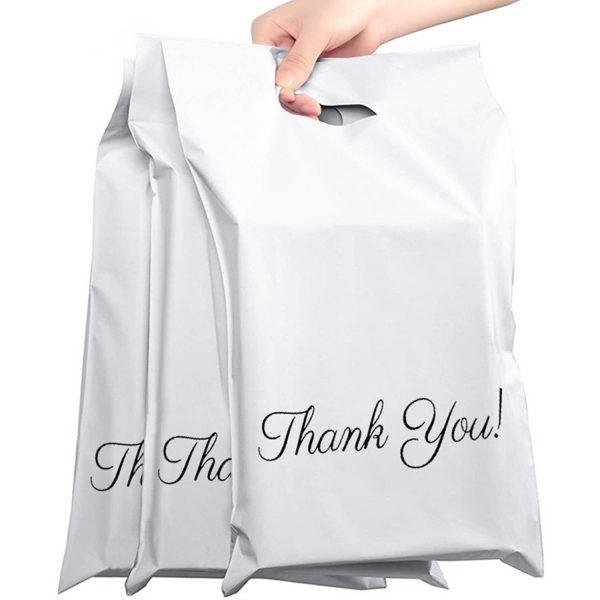Reusable Plastic Shopping Bag w/ Die Cut Handle - Image 3