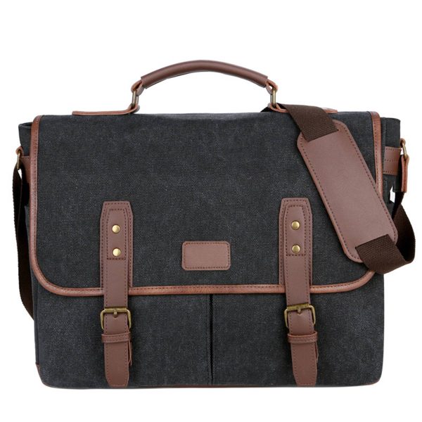 Cavas Vintage Men Briefcases Laptop Messenger Bag - Image 3