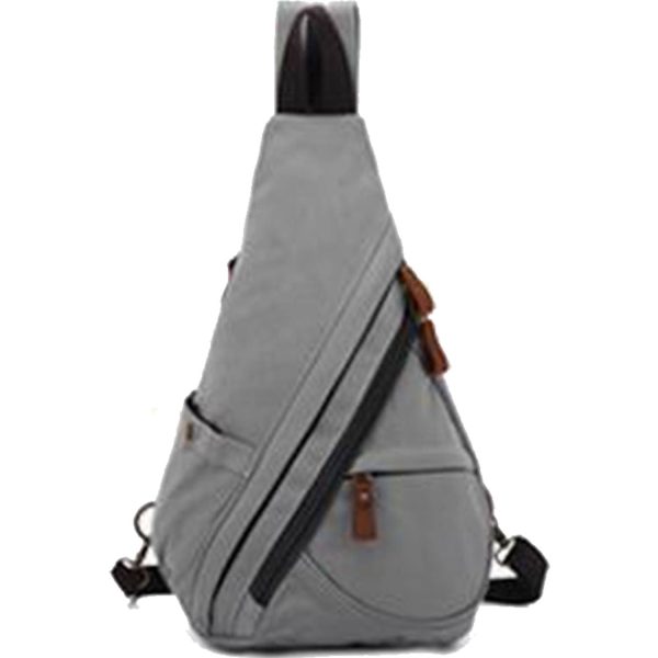 Canvas Small Crossbody Backpack Casual Daypack for Men Women - Image 2