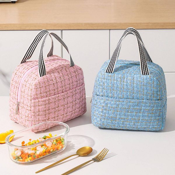 Large Capacity Polyester Aluminum Lining Insulated Lunch Bag - Image 7