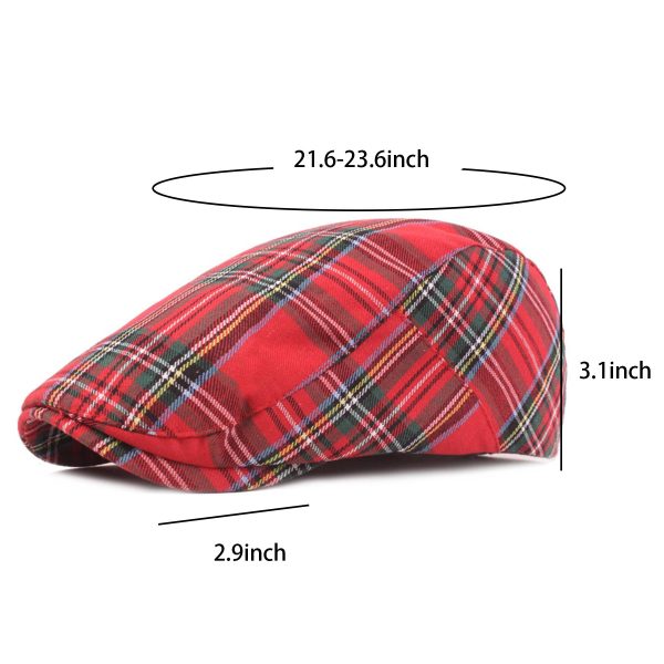 Men's Cotton Flat Ivy Gatsby Newsboy Driving Hat - Image 5