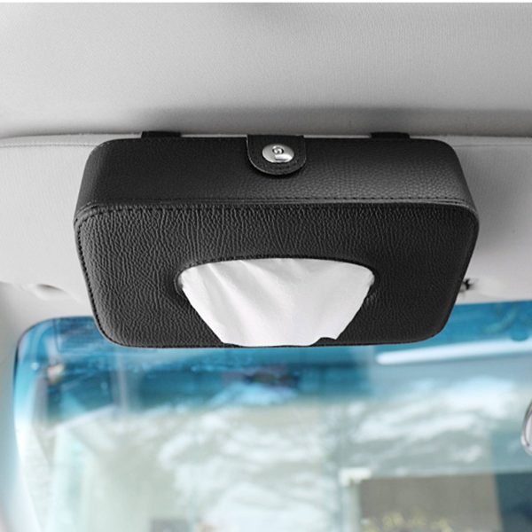 PU Leather Tissue Holder for Car - Image 4