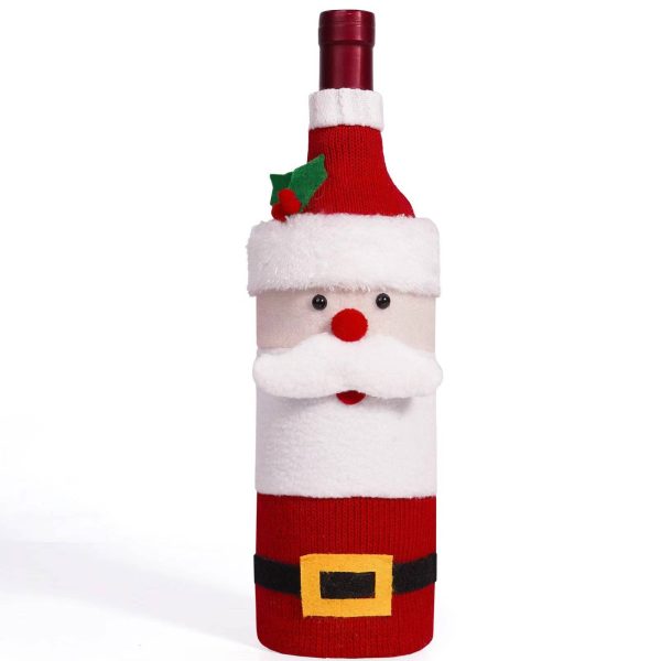 Cute Christmas Sweater Wine Bottle Cover