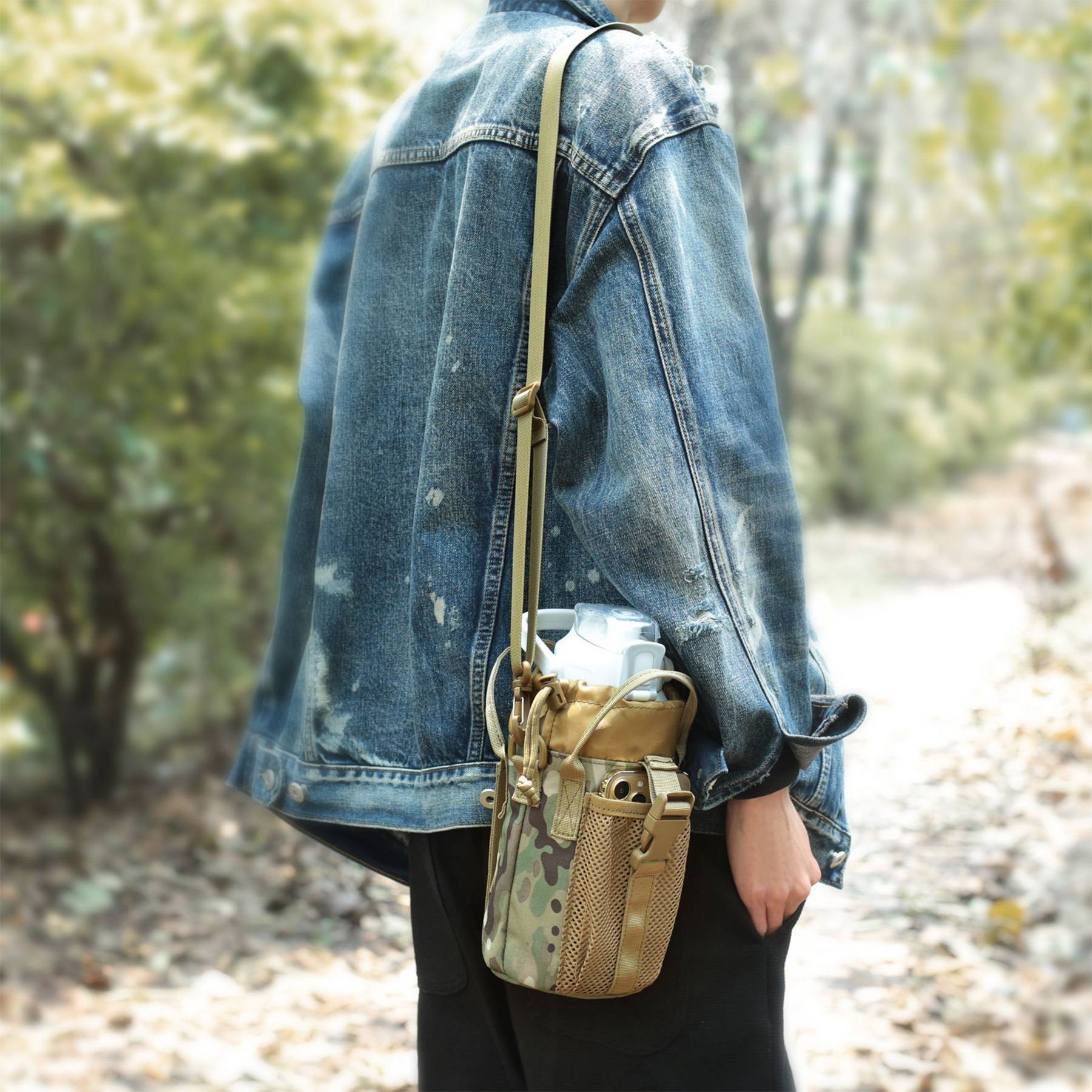 Nylon Large capacity diagonal span insulated water bag - Image 5