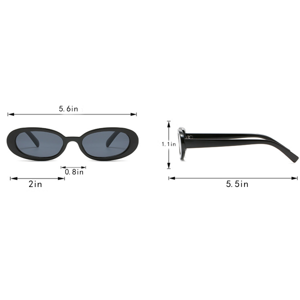 Unisex Polarized Retro Oval Sunglasses for Driving - Image 10