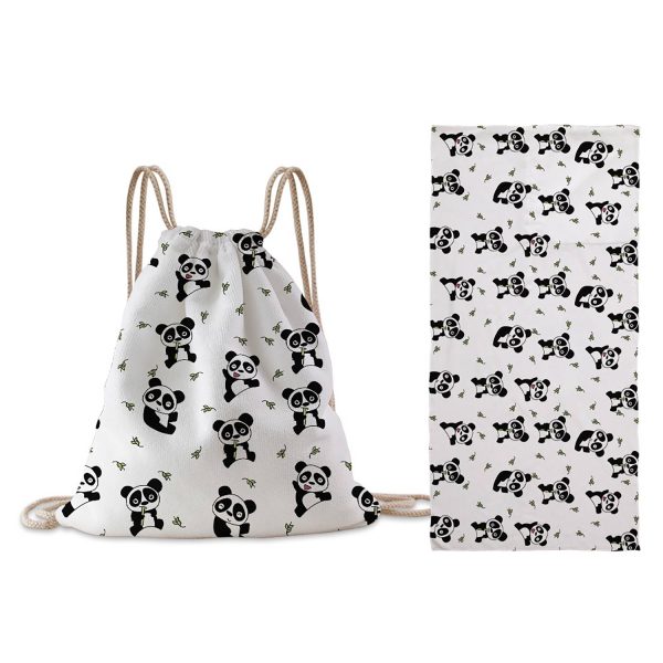 Folding Beach Towel w/ Drawstring Bag - Image 8