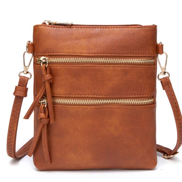 PU Leather Smal Multi Pocket Crossbody Bags